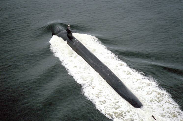 submarine at sea