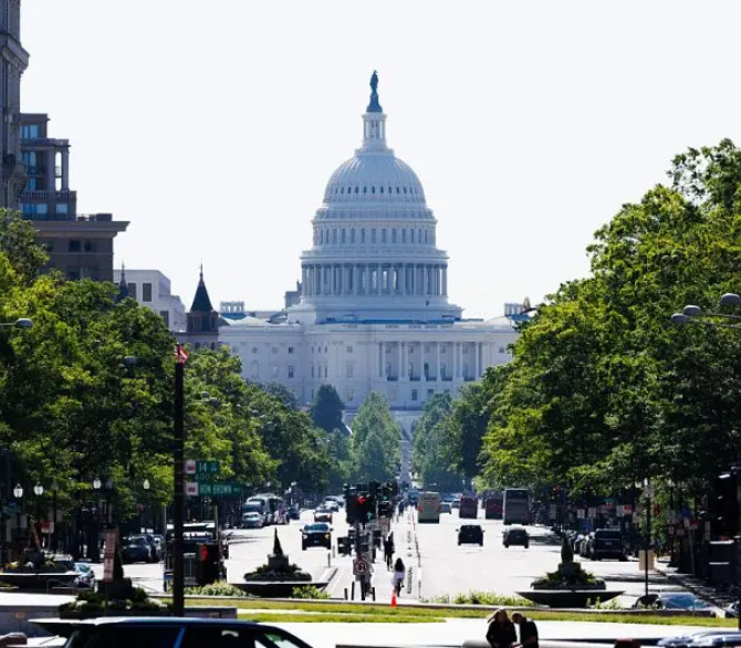 The U.S. Capitol in Washington, D.C. on May 10 ahead of the beginning of the legislative push for President Donald Trump's massive tax package.