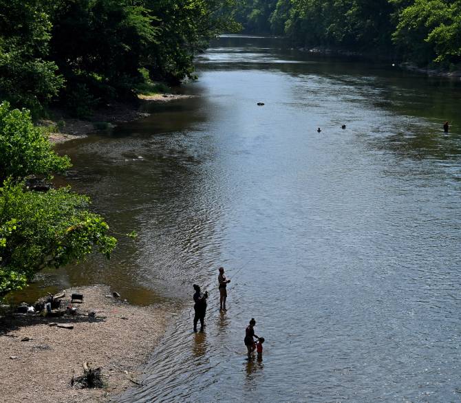 The Monocacy River flows through Dickerson, Md., before reaching the Potomac River. 